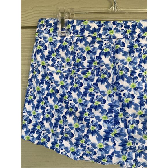 Abercrombie & Fitch Blue Pansy Flower Allover Floral Shorts Teen Womens 00 24 - Picture 6 of 10